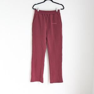 NWT Second Skin Red Classic Logo Straight Leg High-rise Sweatpants Pants, size S